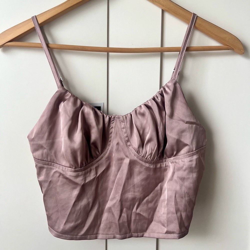 Satin tank top